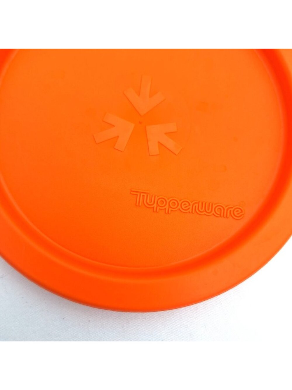 Tupperware One Touch Replacement Orange Seal A 2423C 2 Lid USA 5" - Picture 3 of 8